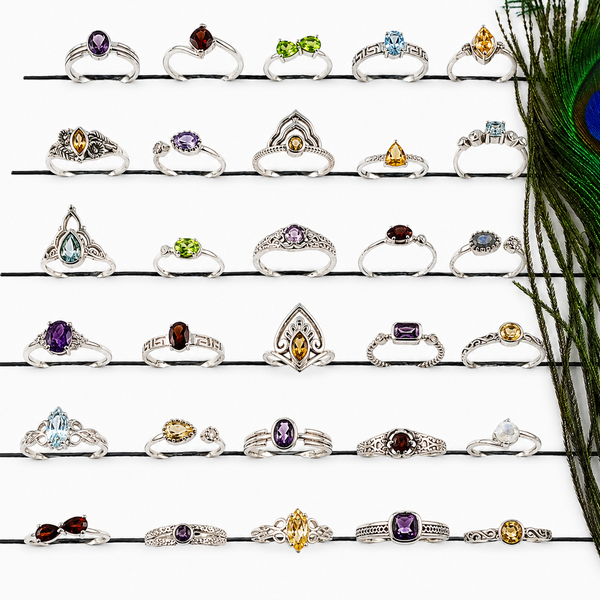 Gemstone Rings Starter Pack 30PCS | Sterling Silver