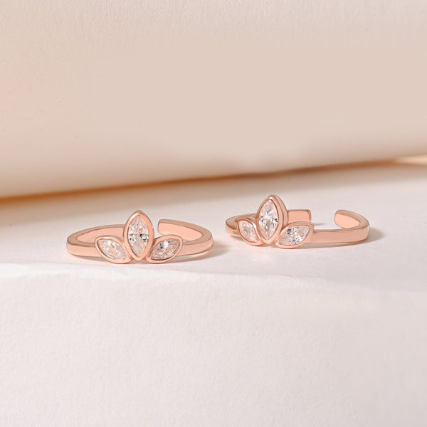 Crystal Sprout Toe Ring