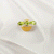 Multi Cut Gemstone Ring in Solid 925 Sterling Silver, Lightweight Casting Ring, Handmade Fine Jewelry, A6DP01