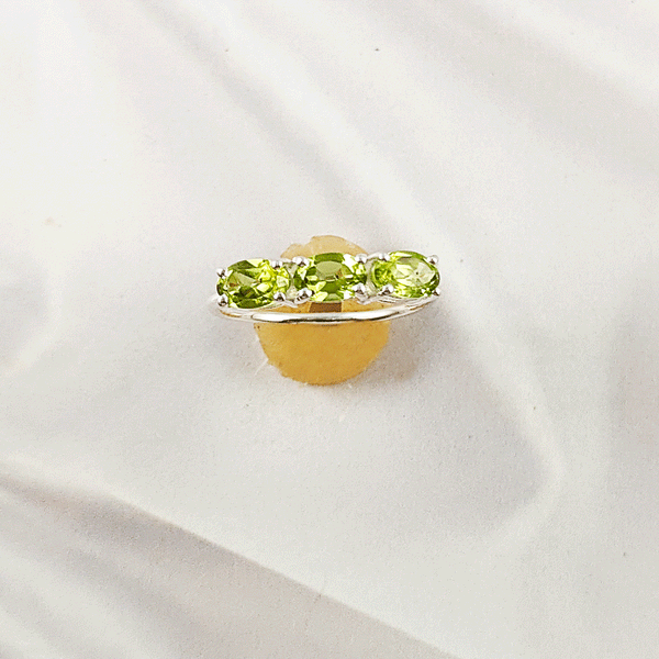 Multi Cut Gemstone Ring in Solid 925 Sterling Silver, Lightweight Casting Ring, Handmade Fine Jewelry, A6DP01
