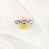 Multi Cut Gemstone Ring in Solid 925 Sterling Silver, Lightweight Casting Ring, Handmade Fine Jewelry, A6DP01