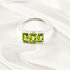 Multi Gemstone Ring in Solid 925 Sterling Silver, Lightweight Designer Casting Band, Colorful Statement Jewelry, A6DP06