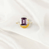 Multi Gemstone Ring in Solid 925 Sterling Silver, Lightweight Casting Ring, Handmade Elegant Jewelry A6DP05