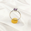 Multi Gemstone Ring in Solid 925 Sterling Silver, Lightweight Casting Ring, Handmade Elegant Jewelry A6DP05