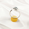 Multi Stone Ring in Solid 925 Sterling Silver, Lightweight Casting Ring, Handmade Elegant Jewelry, A6DP04