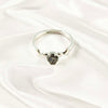 Multi Gemstone Silver Ring, Solid 925 Sterling Silver Casting Ring, Elegant Everyday Jewelry Band, A6DP07