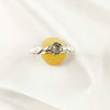 Multi Gemstone Silver Ring, Solid 925 Sterling Silver Casting Ring, Elegant Everyday Jewelry Band, A6DP07