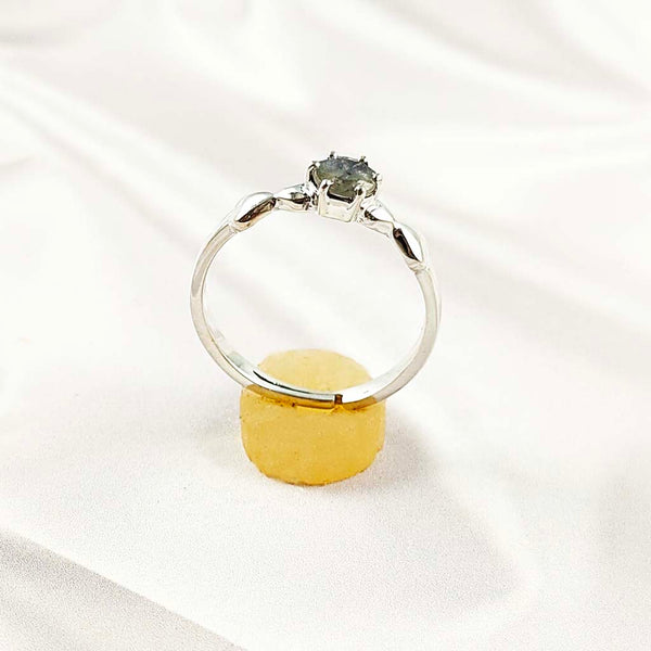 Multi Gemstone Silver Ring, Solid 925 Sterling Silver Casting Ring, Elegant Everyday Jewelry Band, A6DP07