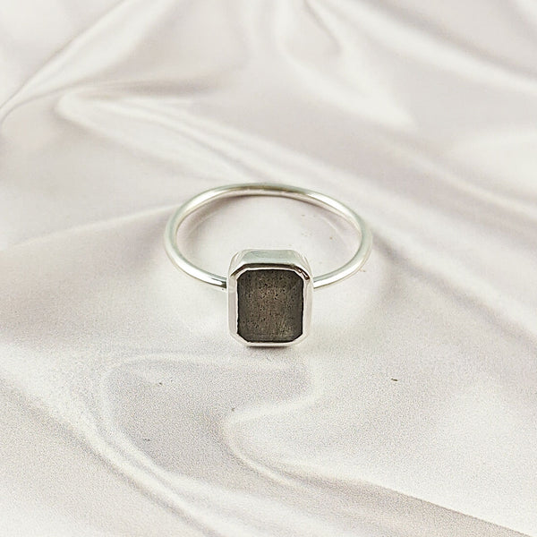 Multi Gemstone Ring in Solid 925 Sterling Silver, Lightweight Casting Ring, Handmade Elegant Jewelry A6DP05