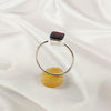 Multi Gemstone Ring in Solid 925 Sterling Silver, Lightweight Casting Ring, Handmade Elegant Jewelry A6DP05