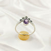 Multi Gemstone Sterling Silver Ring, Artistic Lightweight Casting Design, Unique Colorful Jewelry, A6DP08