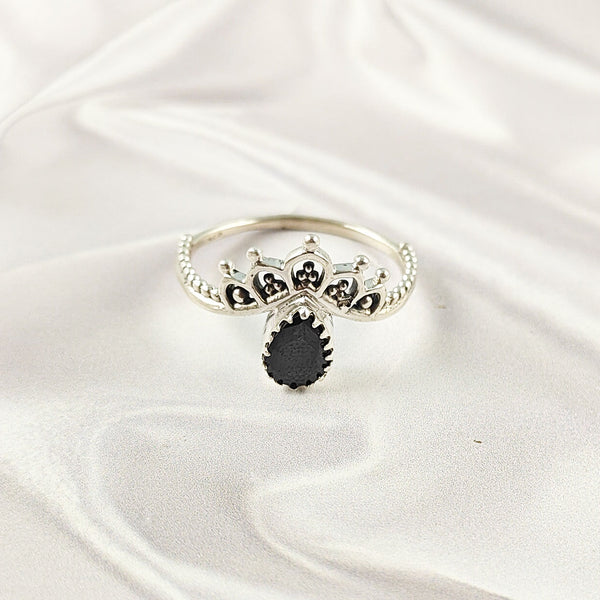 Multi Gemstone Sterling Silver Ring, Artistic Lightweight Casting Design, Unique Colorful Jewelry, A6DP08