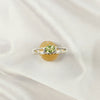 Multi Stone Sterling Silver Ring, Lightweight Casting Design, Vibrant Gemstone Jewelry Band, A6DP09
