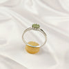 Multi Stone Sterling Silver Ring, Lightweight Casting Design, Vibrant Gemstone Jewelry Band, A6DP09