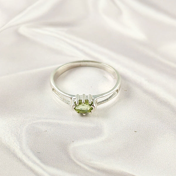 Multi Stone Sterling Silver Ring, Lightweight Casting Design, Vibrant Gemstone Jewelry Band, A6DP09