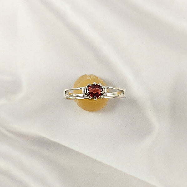 Multi Stone Sterling Silver Ring, Lightweight Casting Design, Vibrant Gemstone Jewelry Band, A6DP09