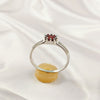 Multi Stone Sterling Silver Ring, Lightweight Casting Design, Vibrant Gemstone Jewelry Band, A6DP09