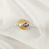 Multi Stone Sterling Silver Ring, Lightweight Casting Design, Vibrant Gemstone Jewelry Band, A6DP09