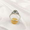 Multi Gemstone Silver Ring, 925 Sterling Lightweight Casting Band, Colorful Jewelry Piece, A6DP10