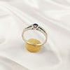 Multi Gemstone Ring, 925 Sterling Silver Lightweight Band, Colorful Modern Jewelry, A6DP11