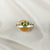 Peridot Ring in Solid 925 Sterling Silver, Lightweight Casting Design, Elegant Green Gemstone Jewelry, A6DP14