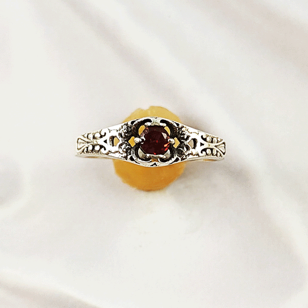 Multi Gemstone Ring in Solid 925 Sterling Silver, Colorful Stone Lightweight Casting Jewelry, A6DP18