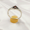Multi Gemstone Ring in Solid 925 Sterling Silver, Colorful Stone Lightweight Casting Jewelry, A6DP18