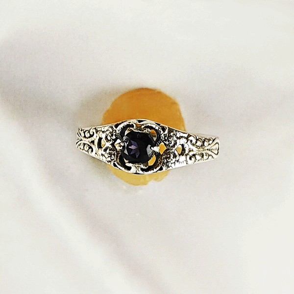 Multi Gemstone Ring in Solid 925 Sterling Silver, Colorful Stone Lightweight Casting Jewelry, A6DP18
