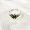 Multi Gemstone Ring in Solid 925 Sterling Silver, Colorful Stone Lightweight Casting Jewelry, A6DP18