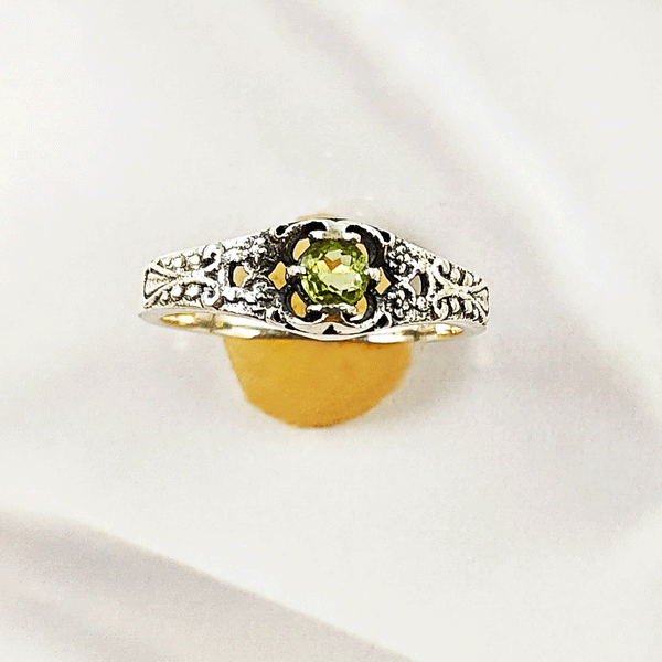 Multi Gemstone Ring in Solid 925 Sterling Silver, Colorful Stone Lightweight Casting Jewelry, A6DP18