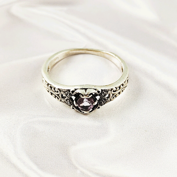 Multi Gemstone Ring in Solid 925 Sterling Silver, Colorful Stone Lightweight Casting Jewelry, A6DP18