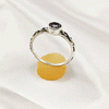 Multi Gemstone Ring in Solid 925 Sterling Silver, Colorful Stone Statement Ring, Lightweight Elegant Jewelry, A6DP20