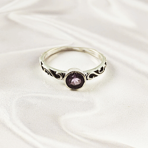 Multi Gemstone Ring in Solid 925 Sterling Silver, Colorful Stone Statement Ring, Lightweight Elegant Jewelry, A6DP20
