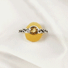 Multi Gemstone Ring in Solid 925 Sterling Silver, Colorful Stone Statement Ring, Lightweight Elegant Jewelry, A6DP20