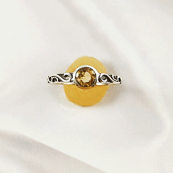 Multi Gemstone Ring in Solid 925 Sterling Silver, Colorful Stone Statement Ring, Lightweight Elegant Jewelry, A6DP20