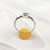 Multi Gemstone Ring in Solid 925 Sterling Silver, Colorful Stone Statement Ring, Lightweight Elegant Jewelry, A6DP20