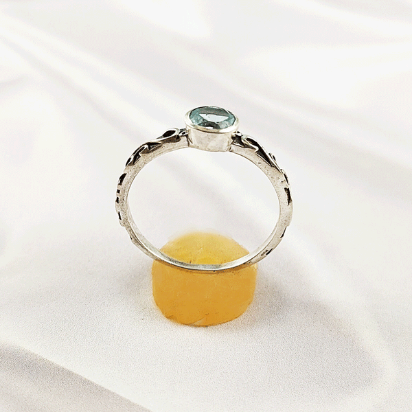 Multi Gemstone Ring in Solid 925 Sterling Silver, Colorful Stone Statement Ring, Lightweight Elegant Jewelry, A6DP20