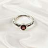 Multi Gemstone Ring in Solid 925 Sterling Silver, Colorful Stone Statement Ring, Lightweight Elegant Jewelry, A6DP20