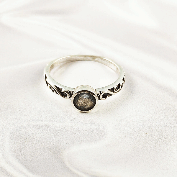 Multi Gemstone Ring in Solid 925 Sterling Silver, Colorful Stone Statement Ring, Lightweight Elegant Jewelry, A6DP20
