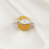 Multi Gemstone Ring in Solid 925 Sterling Silver, Colorful Stone Modern Style Ring, Lightweight Jewelry, A6DP22