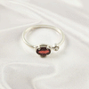 Multi Gemstone Ring in Solid 925 Sterling Silver, Colorful Stone Modern Style Ring, Lightweight Jewelry, A6DP22