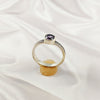 Multi Gemstone Ring in 925 Sterling Silver, Vibrant Color Stone Casting Band, Lightweight Elegant Jewelry, A6DP19