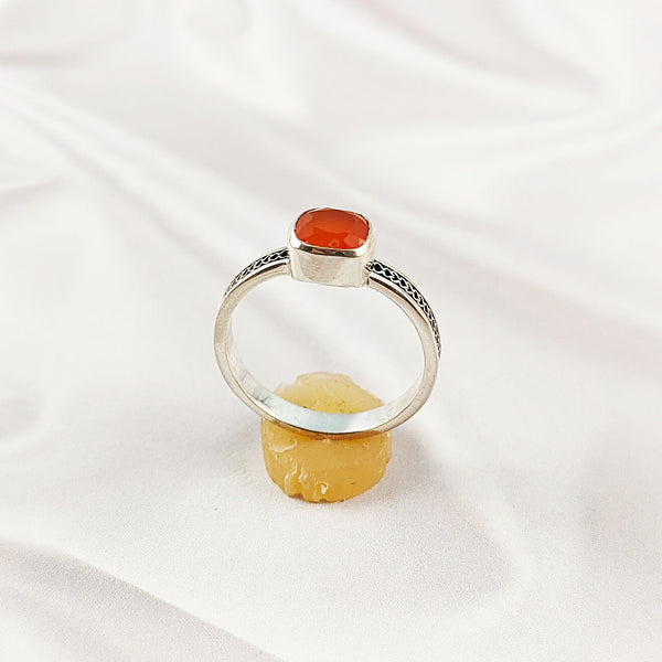Multi Gemstone Ring in 925 Sterling Silver, Vibrant Color Stone Casting Band, Lightweight Elegant Jewelry, A6DP19