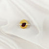 Multi Gemstone Ring in Solid 925 Sterling Silver, Colorful Stone Classic Style Ring, Lightweight Jewelry, A6DP21