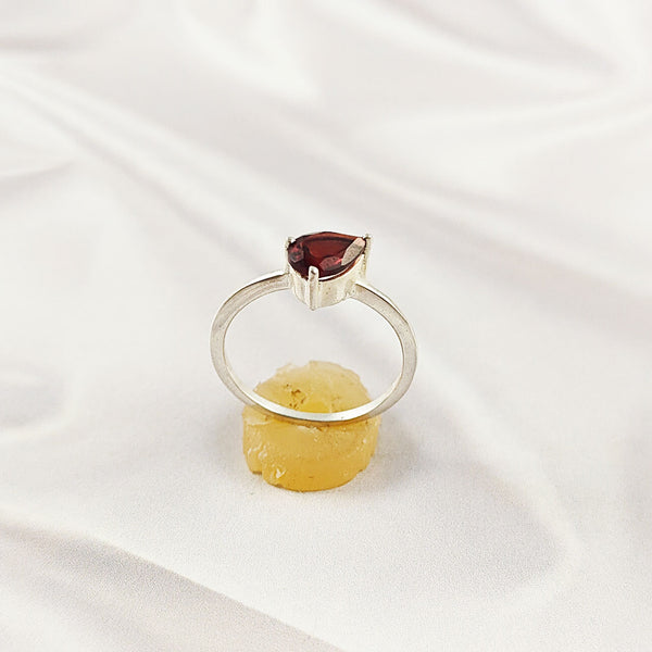 Multi Gemstone Ring in Solid 925 Sterling Silver, Colorful Stone Classic Style Ring, Lightweight Jewelry, A6DP21