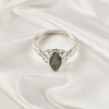 Multi Gemstone Ring in Solid 925 Sterling Silver, Colorful Stone Chic Style Ring, Lightweight Jewelry, A6DP25
