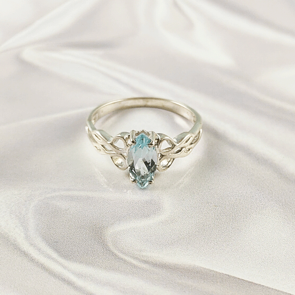 Multi Gemstone Ring in Solid 925 Sterling Silver, Colorful Stone Chic Style Ring, Lightweight Jewelry, A6DP25