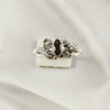 Multi Gemstone Ring in Solid 925 Sterling Silver, Colorful Stone Trendy Ring, Lightweight Jewelry, A6DP24