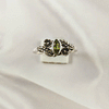 Multi Gemstone Ring in Solid 925 Sterling Silver, Colorful Stone Trendy Ring, Lightweight Jewelry, A6DP24