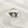 Multi Gemstone Ring in Solid 925 Sterling Silver, Colorful Stone Trendy Ring, Lightweight Jewelry, A6DP24